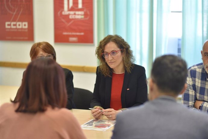 La secretaria general de CCOO-A, Nuria López, en una imagen de archivo.