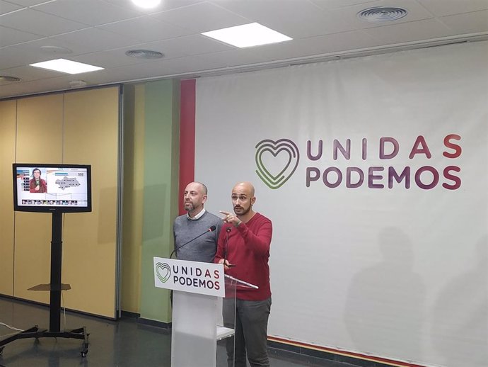 Pablo Pérez Ganfornina (Podemos) valora la participación este 10N en Andalucía junto a Ernesto Alba (IU)