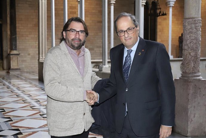 Torra se reúne con Ros (UGT de Catalunya).