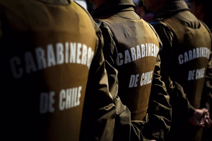 Efectivos de Carabineros en Viña del Mar (Chile)