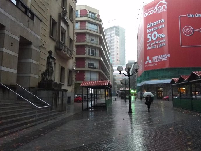 Lluvia en Euskadi (Bilbao).