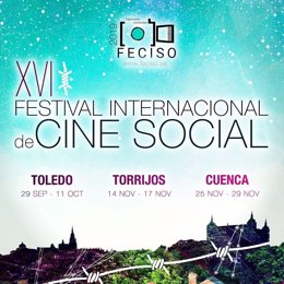 Cartel del Festival Internacional de Cine Social de Castilla La Mancha (FECISO) 2019.