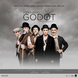 Cartel de 'Godot', una de las obras que se representan este fin de semana en el Teatro Bretón de Logroño, protagonizada por Pepe Viyuela.