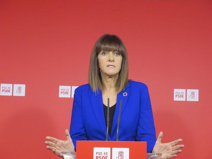 La secretaria general del PSE-EE, Idoia Mendia, valora los resultados del 10N