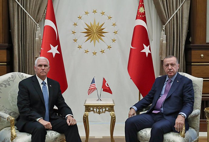 Mike Pence y Recep Tayyip Erdogan