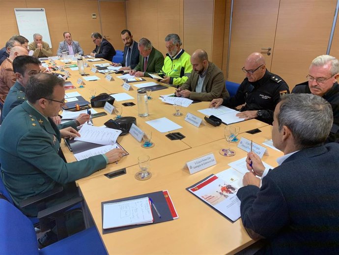 Reunión de coordinación de seguridad para el partido España-Malta en Cádiz
