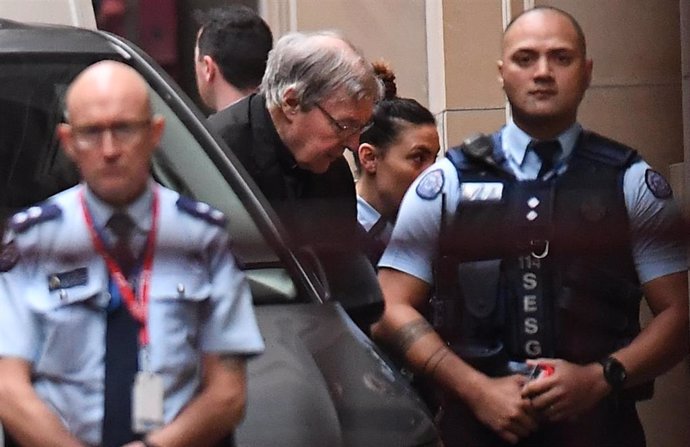 El cardenal australiano George Pell llegando al Tribunal Superior (imagen de archivo)