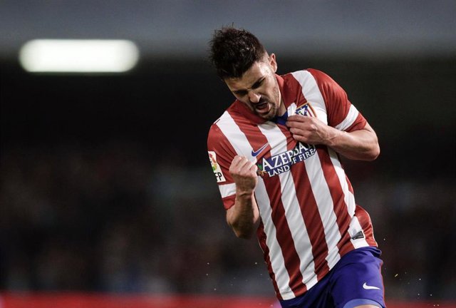 David Villa marca para el Atlético de Madrid