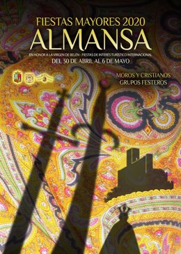 Cartel De Las Fiestas Mayores De Almansa 2020.