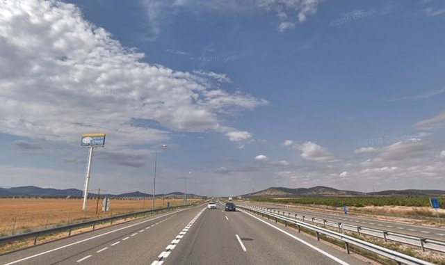 Autovía A-40, en Puerto Lápice (Ciudad Real).