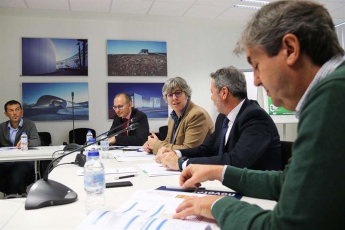 Leire Iglesias, en la reunión del Observatorio Regional para la Seguridad Vial y la Movilidad Sostenible.