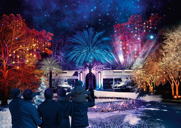 El Real Jardín Botánico estrena un proyecto de alumbrado navideño 'Las luces del RJB-Christmas'. La iniciativa se estrena en el jardín tras haberse celebrado en Inglaterra y Alemania