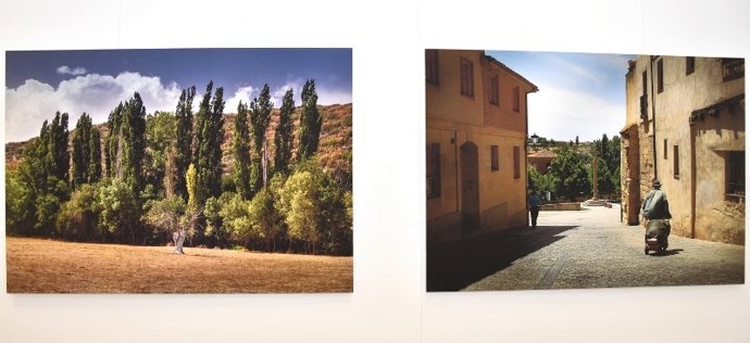 Imágenes de Paulo Patoleia en la exposición sobre La Vía de la Plata.