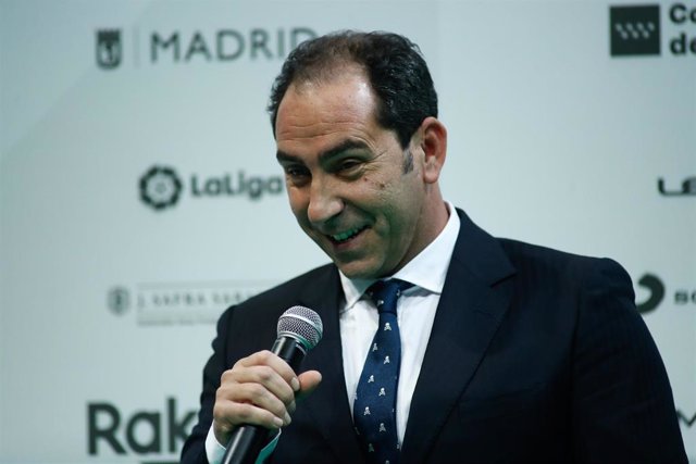 Albert Costa, director de las Finales de la Copa Davis de Madrid, durante la presentación del torneo