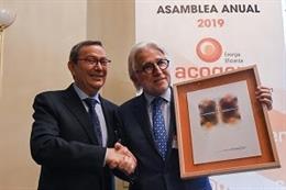 El presidente de Foment del Treball, Josep Sánchez Llibre, y el presidente de Acogen, Antonio Pérez.