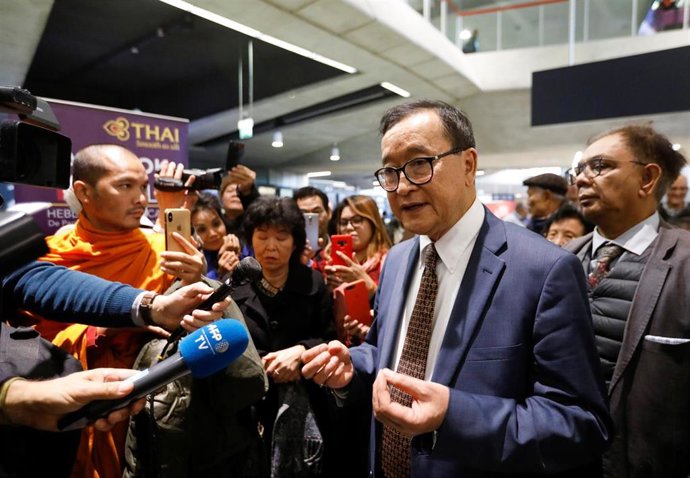 El líder opositor Sam Rainsy 