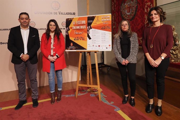 Presentación del III Festival de Cortos de Íscar (Valladolid) en la Diputación provincial.
