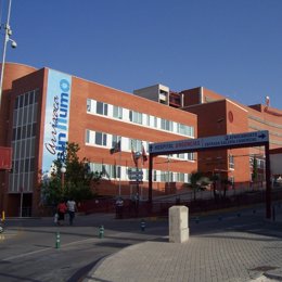 Exterior del Hospital Virgen de la Arrixaca, situado en el municipio de El Palmar, Murcia