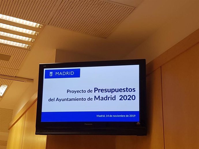 Proyecto de Presupuestos de Madrid para 2020