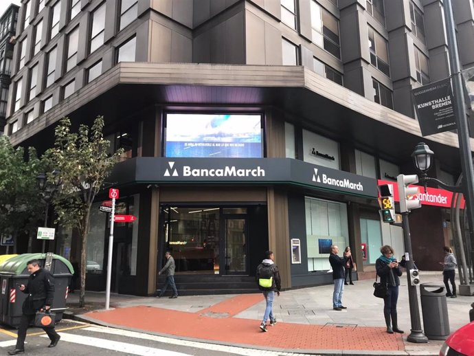 Nuevo centro de negocio de Banca Marcha en la Plaza Moyua de Bilbao.