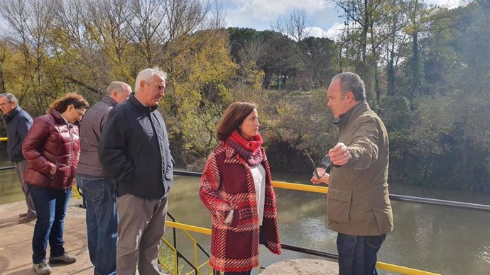La concejal de Medio Ambiente y Desarrollo Sostenible, María Sánchez, visita la ETAP de San Isidro.