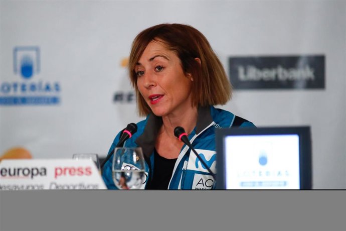 Paula Fernández-Ochoa, responsable de Mujer y Nieve de la Real Federación Española de Deportes de Invierno en los Desayunos Deportivos de Europa Press