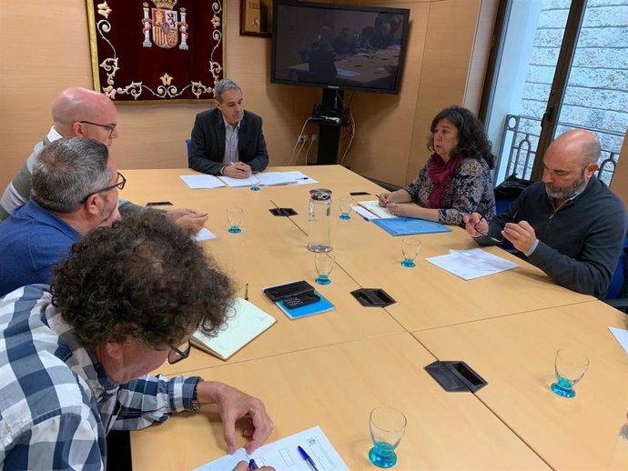 El subdelegado del Gobierno en Cádiz con el comité de Navantia Puerto Real