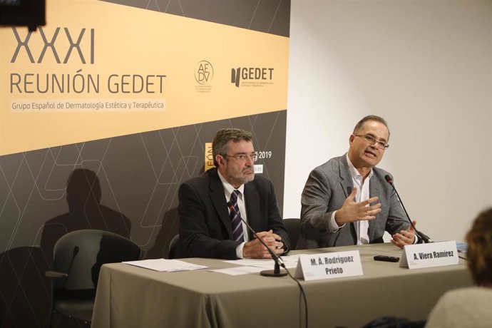 Los coordinadores de esta reunión en León, Agustín Viera y Manuel Ángel Rodríguez.