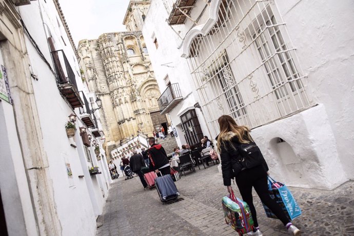 Turistas en la calle