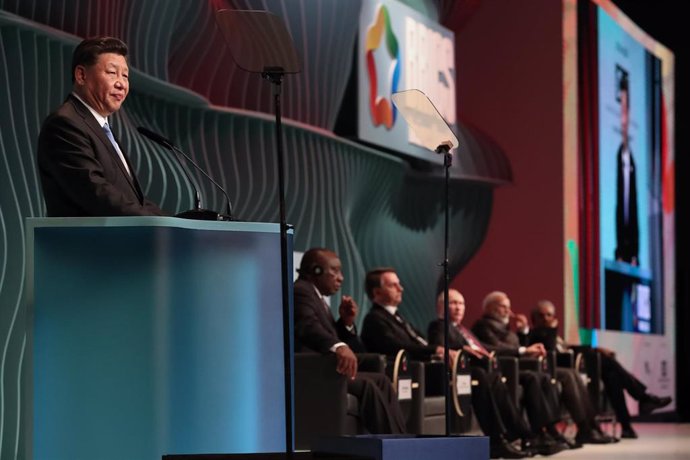 Xi Jinping toma la palabra en la cumbre de los BRICS