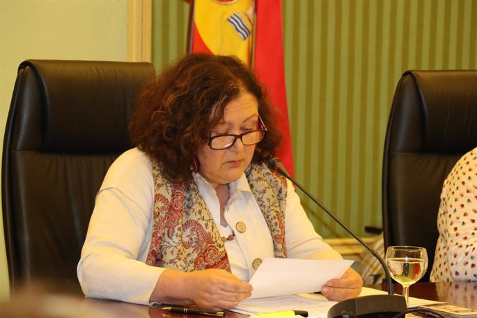 La consellera de Agricultura, Pesca y Alimentación, Mae de la Concha, en la comparecencia parlamentaria.