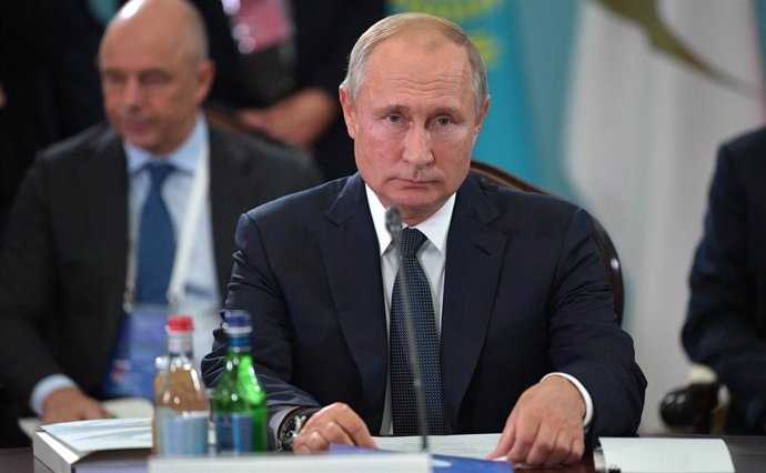 El presidente de Rusia, Vladimir Putin, en un acto en Ereván