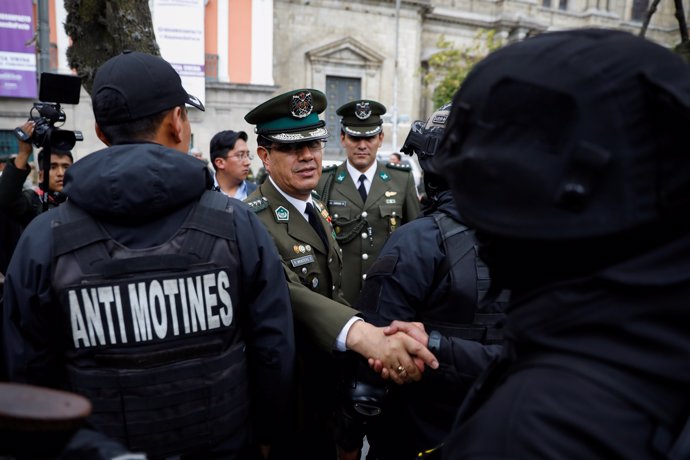 Rodolfo Montero, jefe de Policía de Bolivia