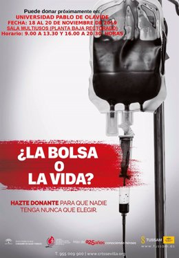 Cartel de la XXVII Campaña Universitaria de Donación de Sangre