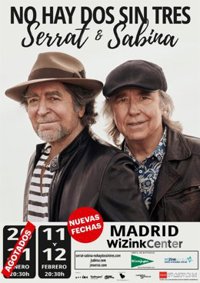 Serrat y Sabina anuncian dos nuevos y últimos conciertos en el WiZink Center de Madrid
