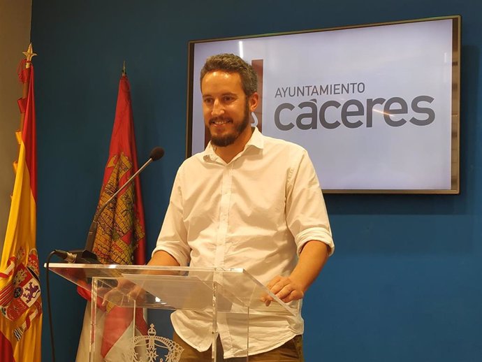 Andrés Licerán, portavoz del Ayuntamiento de Cáceres