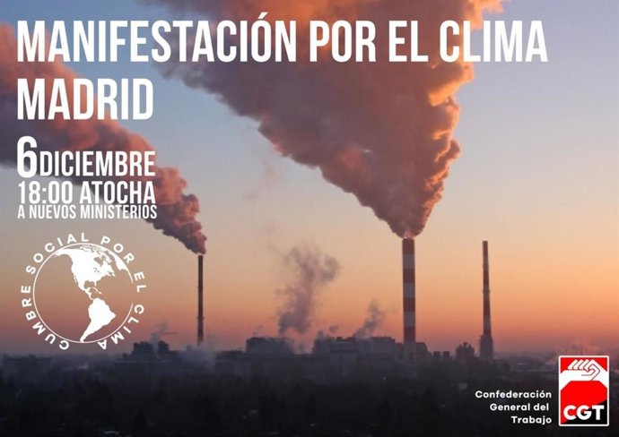 COP25.- Cumbre del Clima tendrá su "contracumbre" para dar respuesta "combativa 