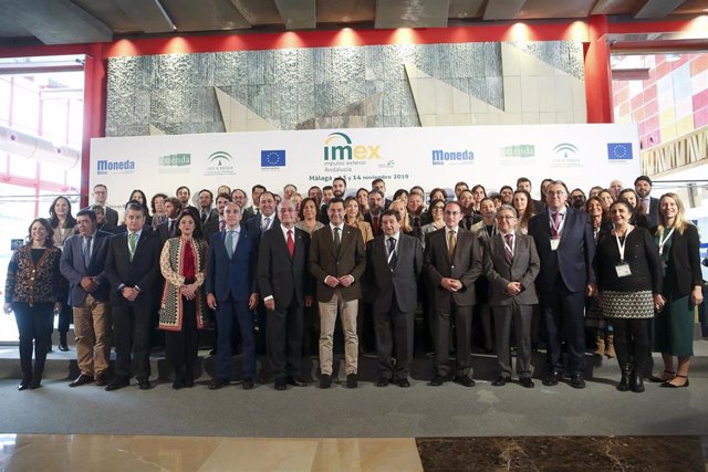 Autoridades y ponentes en la inauguración de la feria IMEX-Andalucía 2019