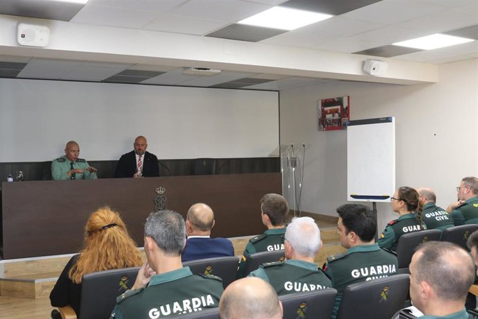 Jornada formativa de la Guardia Civil para mandos del cuerpo en Navarra.
