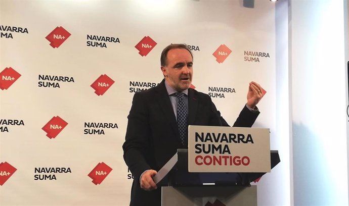 Javier Esparza, presidente de UPN y portavoz de Navarra Suma