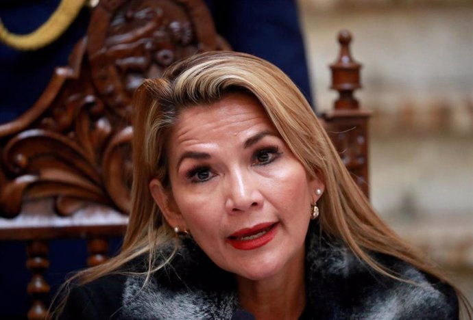 La autoproclamada presidenta interina de Bolivia, Jeanine Anez