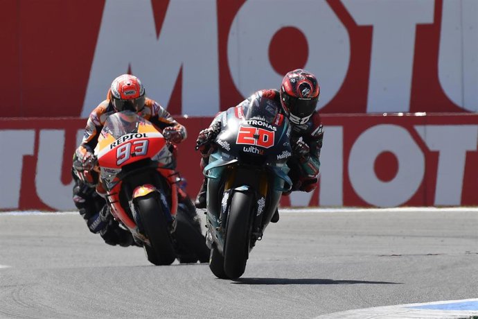 El francés Fabio Quartararo y el español Marc Márquez