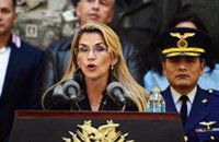 Áñez recibe al enviado de Naciones Unidas para mediar en el conflicto de Bolivia