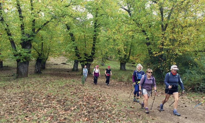 Marcha nórdica en Huelva.