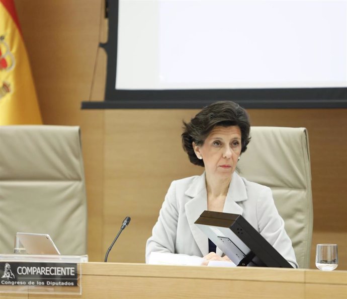 La presidenta del Tribunal de Cuentas, María José de la Fuente, comparece en Comisión Mixta para las relaciones con el Tribunal de Cuentas en el Congreso de los Diputados