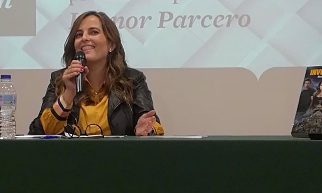 Noelia Rodríguez durante la presentación de su 'Involución'