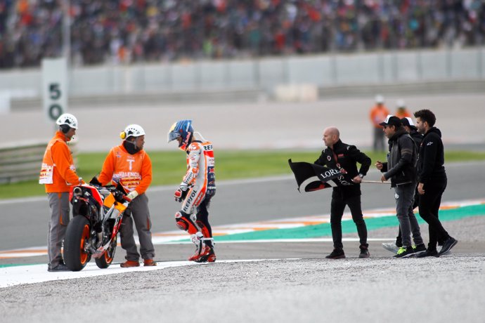 Jorge Lorenzo, rider of Repsol Honda Team from Spain, retires of the World Championship in his last Race in the Valencia Grand Prix of MotoGP World Championship celebrated at Circuit Ricardo Tormo on November 16, 2019, in Cheste, Spain.