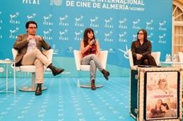 La cineasta Lucía Alemany en su rueda de prensa en el XVIII Festival Internacional de Cine de Almería (Fical)