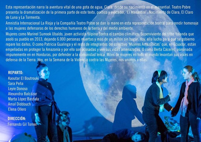 Obra Internacional La Rioja y Teatro 'Viajes de una gota de agua'