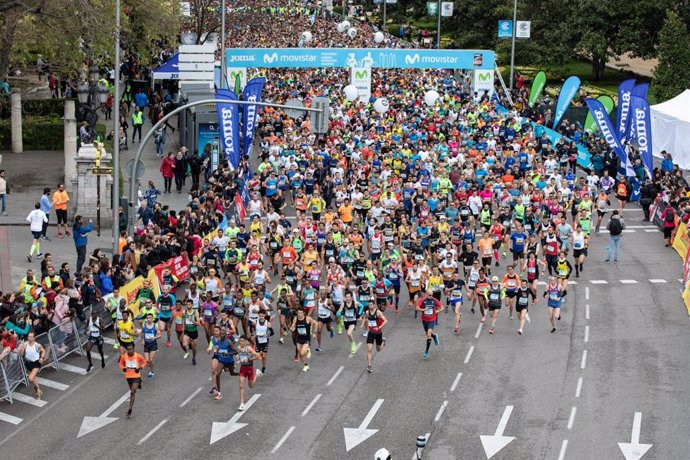 Imagen del Movistar Medio Maratón de Madrid, que ha recibido la etiqueta de plata de la IAAF